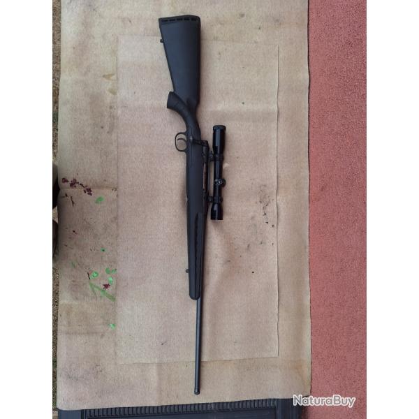 carabine savage axis 243 win �quip�e lunette zeiss 4x32 + lunette bushnell 3x9x40