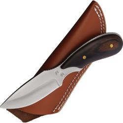 Couteau Outdoor Edge Dark Timber Skinner Lame Acier 8Cr13MoV Manche Pakkawood &Eacute;tui Cuir OEDTS1B