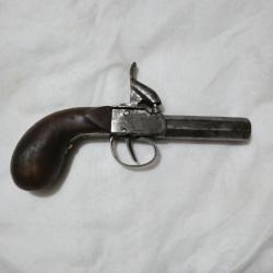 PISTOLET DE POCHE A PISTON POUDRE NOIRE