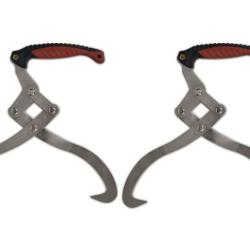 Pinces &agrave; b&ucirc;ches acier mangan&egrave;se 44 cm manche TPR lot 2 robustes