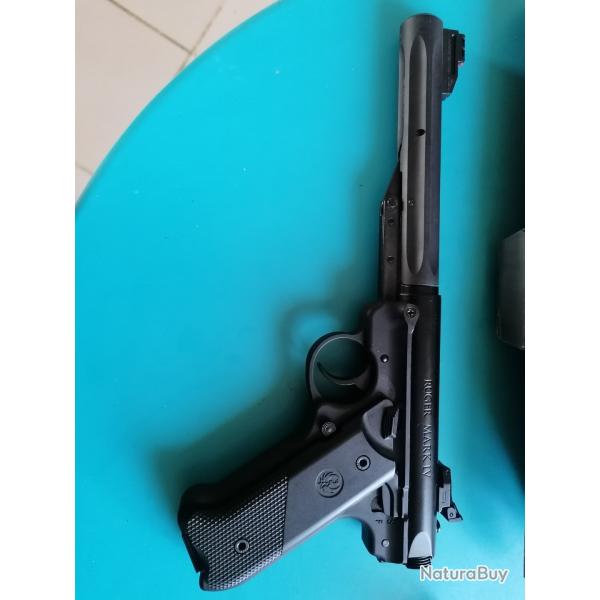 pistolet � plomb 4,5mms ruger mark iv neuf en boite avec notices