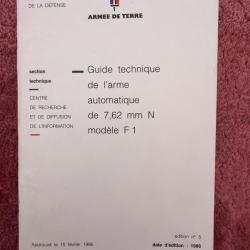 Guide technique ANF1 . &Eacute;dition 1986 . Original.