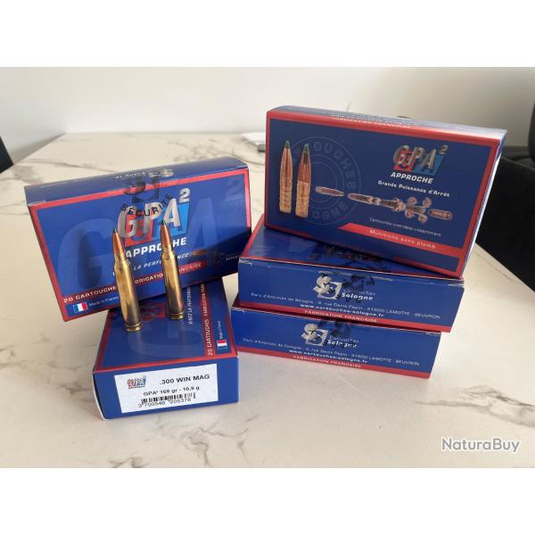 Lot 5 Boites CARTOUCHES SOLOGNE GPA 2 APPROCHE