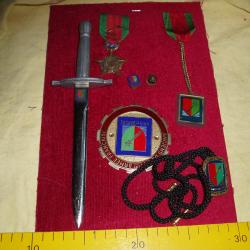 1 LOT DE MEDAILLES INSIGNES COUPE PAPIER et DIVERS " RHIN & DANUBE " . .