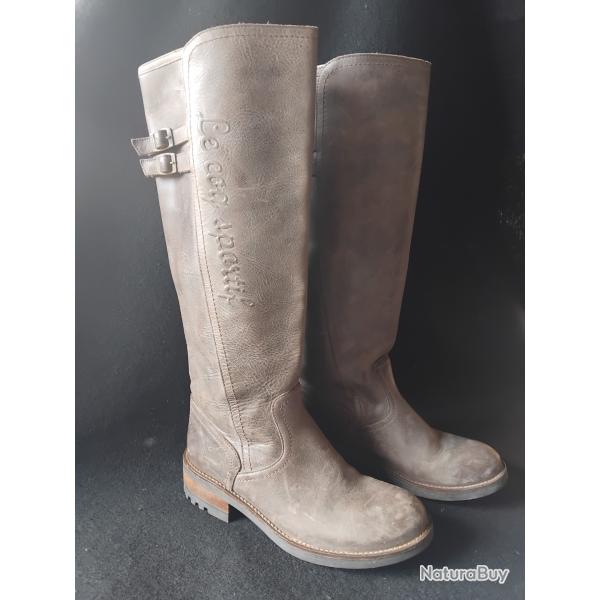 bottes en cuir Le Coq Sportif taille 38