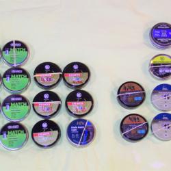 Lot 24 bo&icirc;tes Plombs Diabolo Comp&eacute;tition 4,5 mm - Air Comprim&eacute;