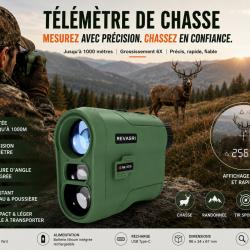 T&eacute;l&eacute;m&egrave;tre de chasse 1000 m - Grossissement 6X