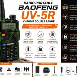 Radio portable BAOFENG UV-5R - VHF/UHF double bande 1