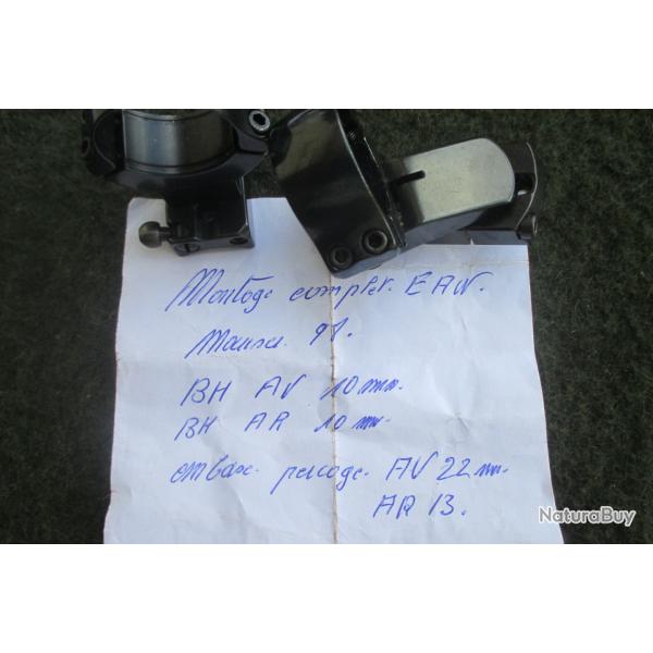 montage pivotant EAW  pour Mauser M98