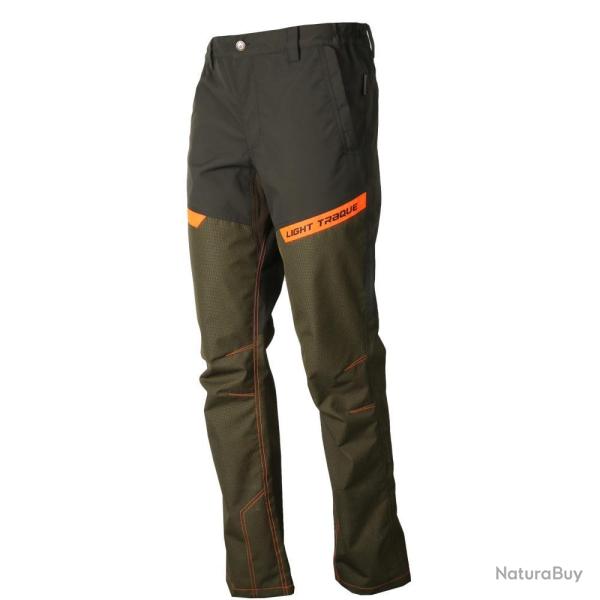 PANTALON DE CHASSE HOMME LIGHT TRAQUE VERT - 40 - SOMLYS