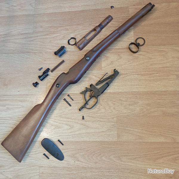 Rare ensemble de crosse pour mousqueton de cavalerie Mle1890  MA   S 1891