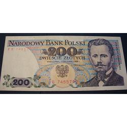 Pologne, billet de 200 ZLOTYCH SUP 1988