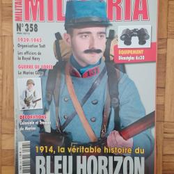 REVUE MILITARIA 358 DECORATION COLONIALE 1914 BLEU HORIZON POILU JUMELLES ORGANISATION TODT COREE