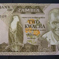 Zambie, billet de 2 kwacha  superbe