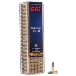 22LR 40grs Subsonic plomb HP bo&icirc;te de 100 (Calibre: .22lr.)