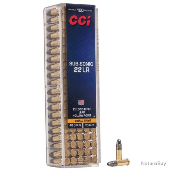 22LR 40grs Subsonic plomb HP bo�te de 100 (Calibre: .22lr.)