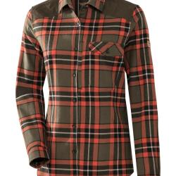 Chemise Femme Mosel (Couleur: Oliv/Orange, Taille: S)