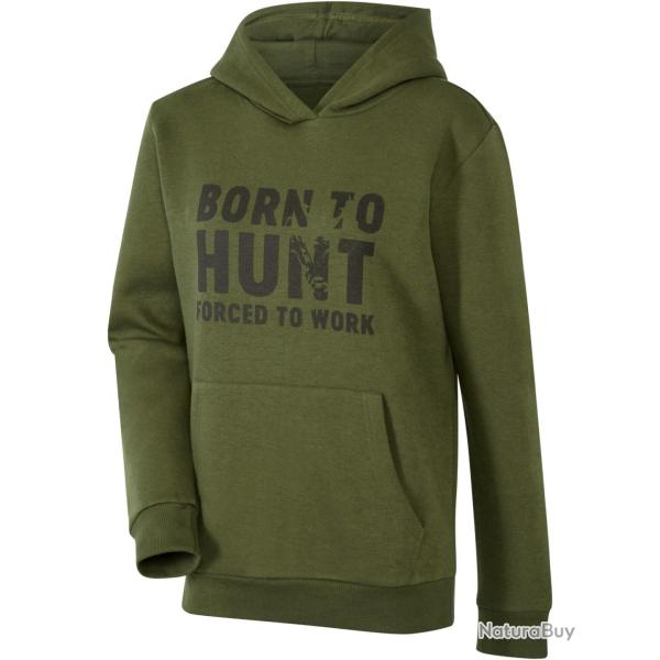 Pull � capuche Femme (Couleur: Oliv/Born to hunt, Taille: L)