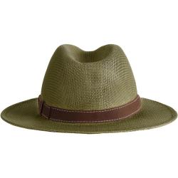 Chapeau de paille (Couleur: Olive fonc&eacute;, Taille: 57)