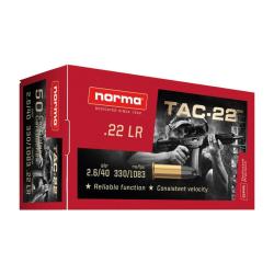 Norma 22LR TAC LRN 2.6g 40gr x50 (Calibre: .22lr.)