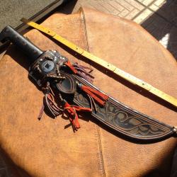 Machette "coupe-coupe" fabriqu&eacute;e au Guatemala.