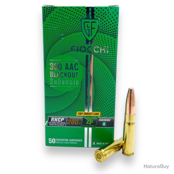 50x Munitions Fiocchi .300 AAC Blackout