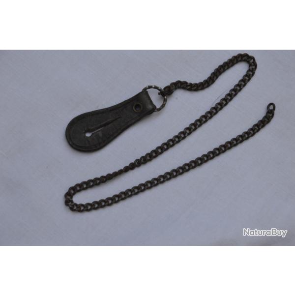 CHAINE MONTRE A GOUSSET-BOUSSOLE OU SIFFLET-INFANTERIE-ARTILLERIE-CAVALERIE-CHASSEUR A PIED-1�WW