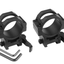 Colliers de fixation haut avec attache rapide pour lunette rail 22 mm diam&egrave;tre 34 mm