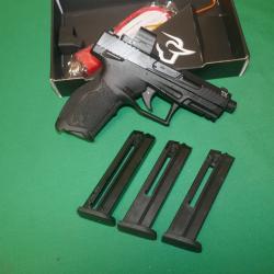 Pistolet TAURUS TX22 avec point rouge OSIGHT SE GREEN et trois chargeurs