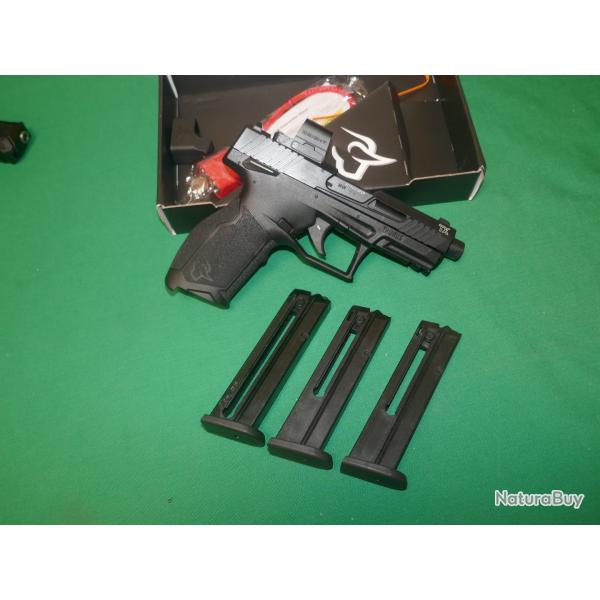 Pistolet TAURUS TX22 avec point rouge OSIGHT SE GREEN et trois chargeurs