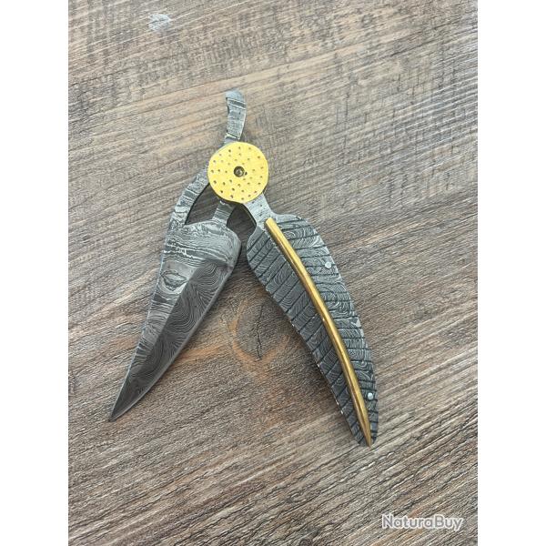 Couteau damas PERSIANA PLUME