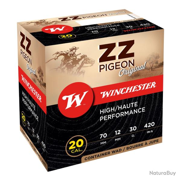 NEW Cartouches WINCHESTER zz pigeon cal.20/70 30gr par 25