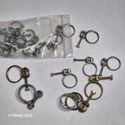 Lot de 20 Colliers type serflex de serrage pour tuyau d'eau, carburant, gaz