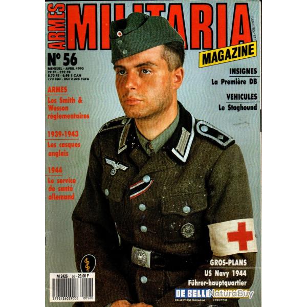 Militaria magazine 56, casques d'acier britanniques part 2, revolvers smith et wesson r�glementaires