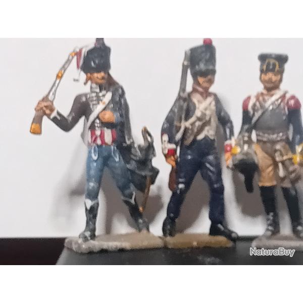 Lot de 3 soldats de plombs 1er empire