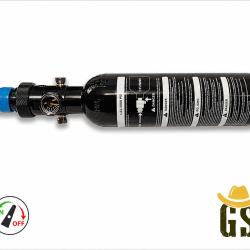 BOUTEILLE HPA 0,21 L AVEC R&Eacute;GULATEUR ON/OFF SG68 - 3000 PSI / 1100 PSI Id&eacute;al pour le SG68 Gunsmith