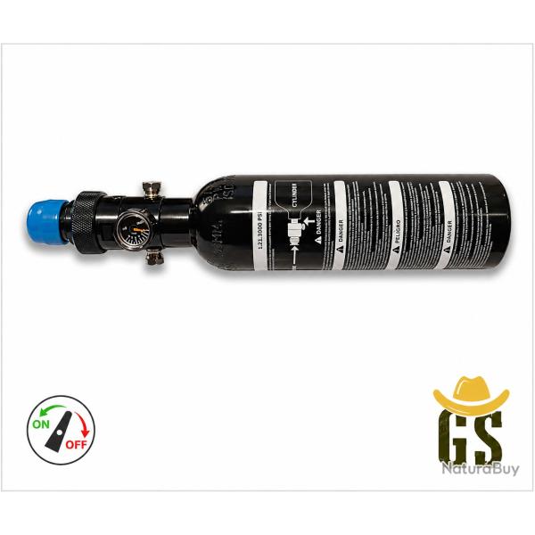 BOUTEILLE HPA 0,21 L AVEC R�GULATEUR ON/OFF SG68 - 3000 PSI / 1100 PSI Id�al pour le SG68 Gunsmith