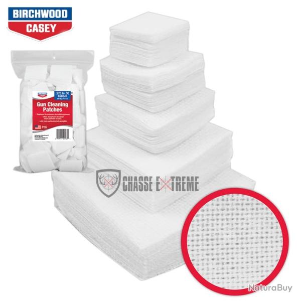 Patchs de Nettoyage BIRCHWOOD CASEY pour Canons Cal .270 au .30