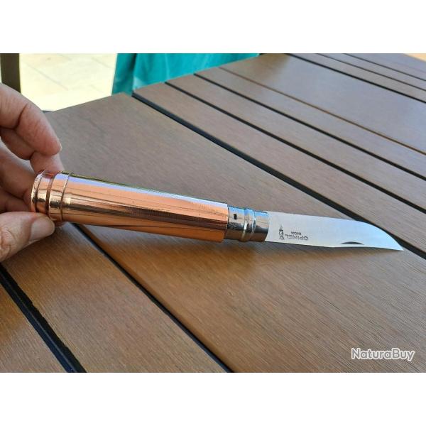 Couteau Opinel N�10 customis� sur douille 20mm Flak Allemagne 1940 - Trench Art ww2
