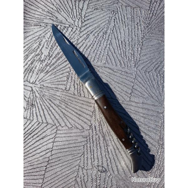 couteau de poche Pradel Evolution avec tire bouchon manche bois palissandre