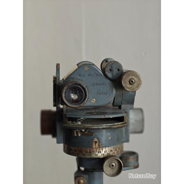 Th�odolite d'artillerie Lemaire Paris avec tr�pied