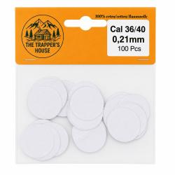calepins poudre noire lot de 100,epaisseur 0,21mm calibre 36/40