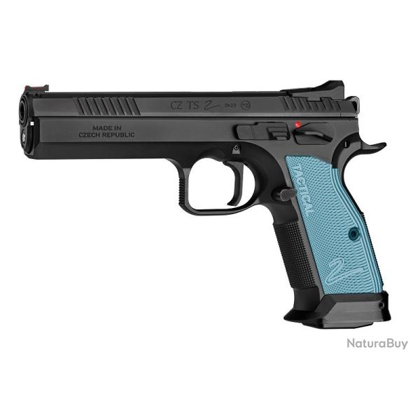 Pistolet CZ ts 2 custom bleu cal.9x19