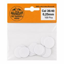 calepins poudre noire lot de 100,epaisseur 0,25mm calibre 36/40