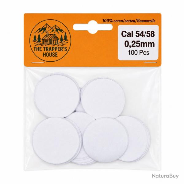 calepins poudre noire lot de 100,epaisseur 0,25mm calibre 54/58