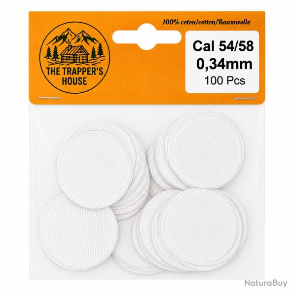 calepins poudre noire lot de 100,epaisseur 0,34mm calibre 54/58