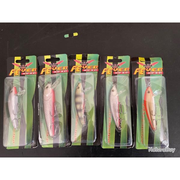 Lot de 5 leurres MILO