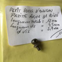 VENDU PAR LE-CUIRASSIER SOCLE D'ANNEAU POUR DRAGONNE POUR REVOLVER DE PETITE TAILLE
