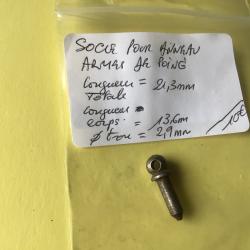 VENDU PAR LE-CUIRASSIER N&deg;2 SOCLE D'ANNEAU POUR DRAGONNE POUR REVOLVER DE PETITE TAILLE
