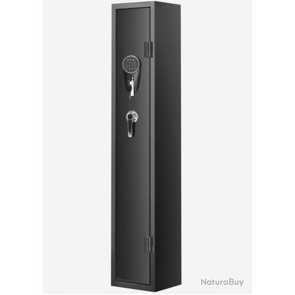 Armoire pour 4 armes, coffre-fort pour fusils avec serrure et clavier num�rique, ENCHERE 1 EURO